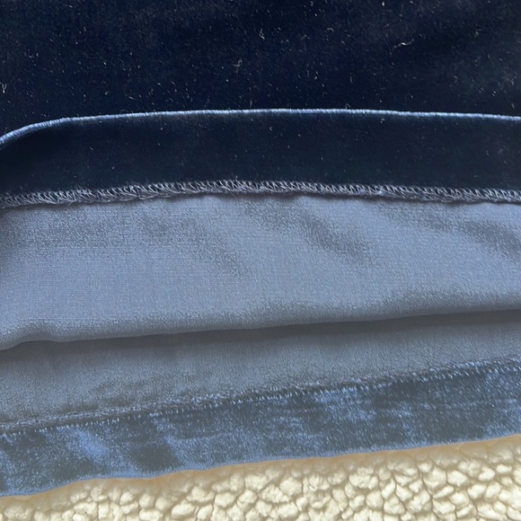 Sundance Navy Blue Velvet Dress - Picture 4 of 7